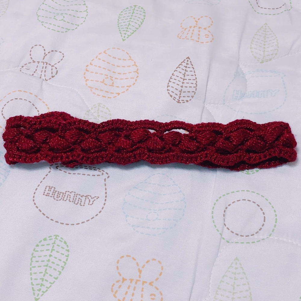 - crochet skinny tieback headband, women